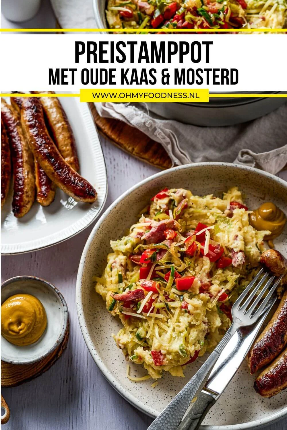 Preistamppot met kaas en mosterd 6 stamppot prei