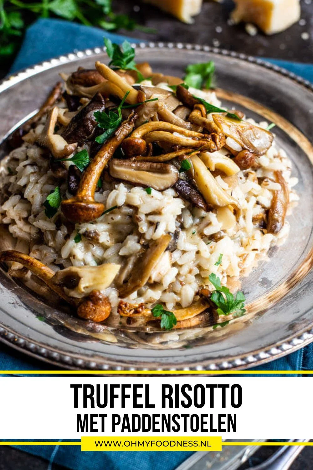 Truffelrisotto paddenstoelen