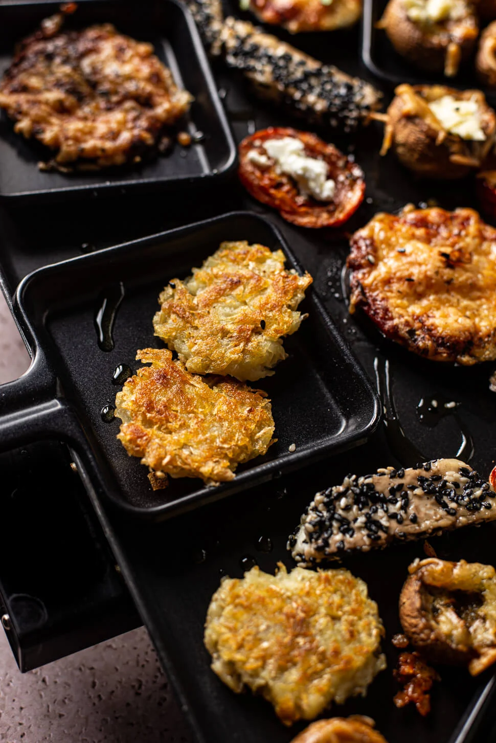 5x Vegetarische gourmethapjes 2 aardappelkoekjes