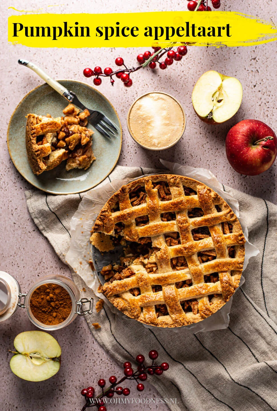 Appeltaart met pumpkin spice (Fastfood Friday) 3 bijzonder appeltaart recept