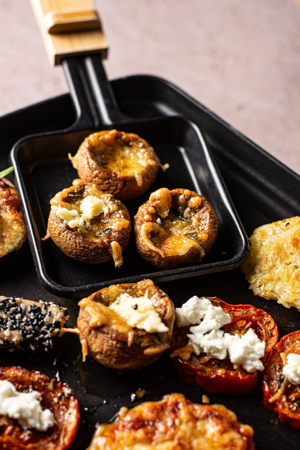 5x Vegetarische gourmethapjes 4 champignons met kruidenboter