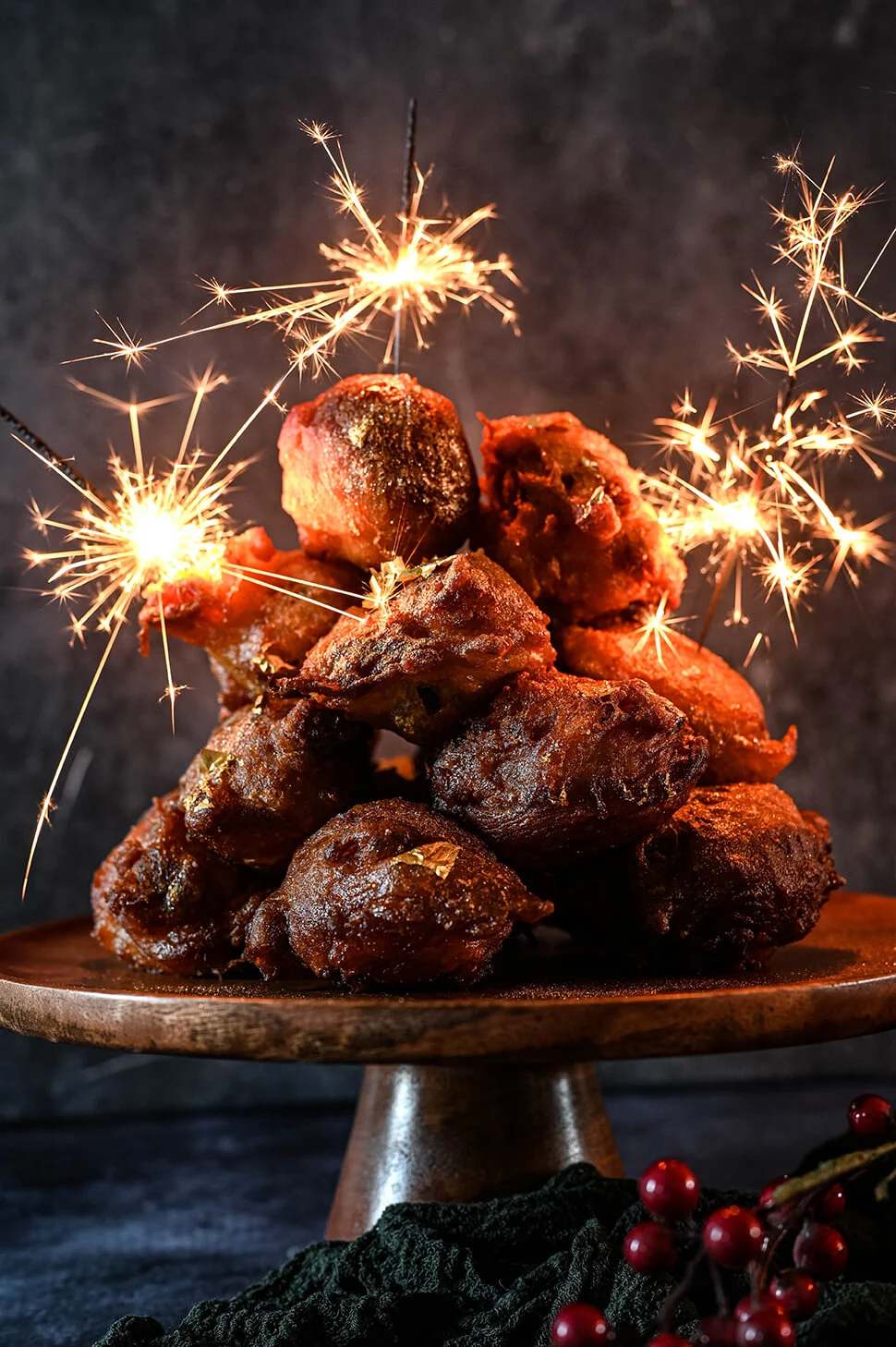 Oliebollen met stroopwafel & karamel 3 oliebollen recept
