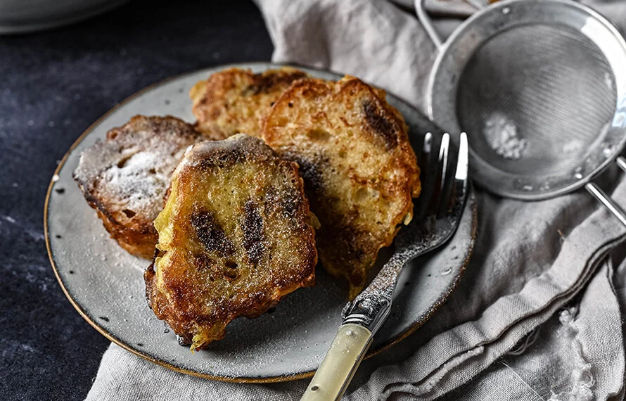 Oliebol wentelteefjes 4 wentelteefjes van oliebollen