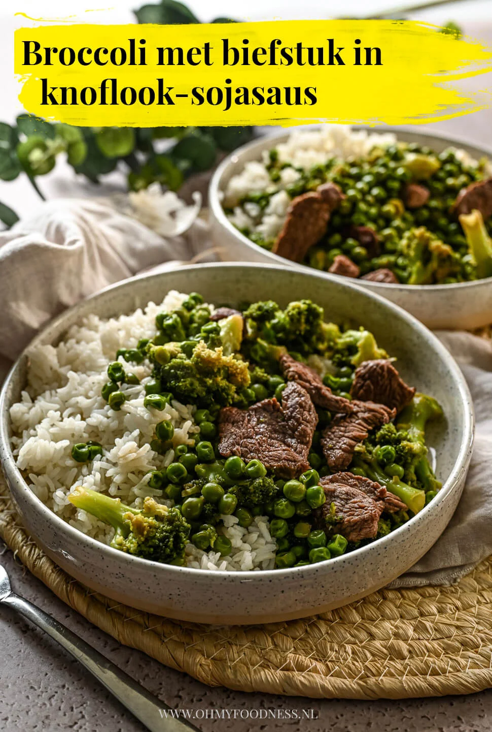 Broccoli recept met biefstuk in knoflook-sojasaus 3 broccoli schotel