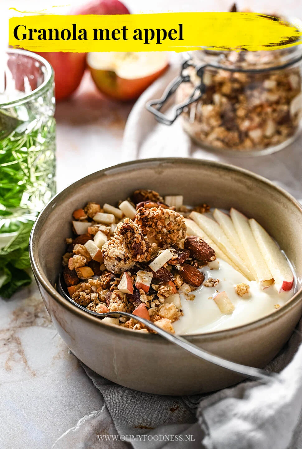 Granola met appel 4 Granola recept