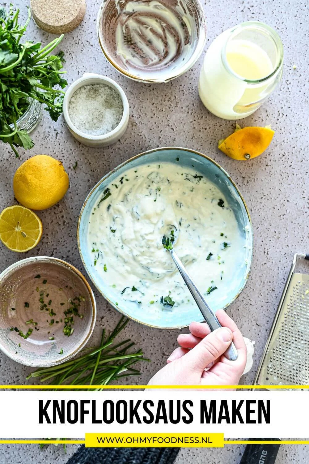 Knoflooksaus maken 7 knoflooksaus