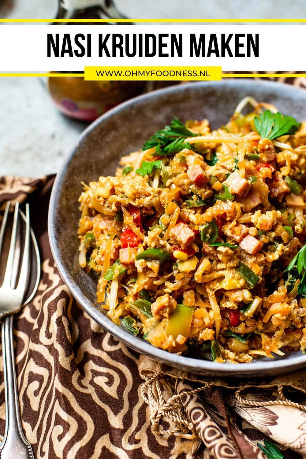 Nasikruiden maken 4 nasi kruiden maken