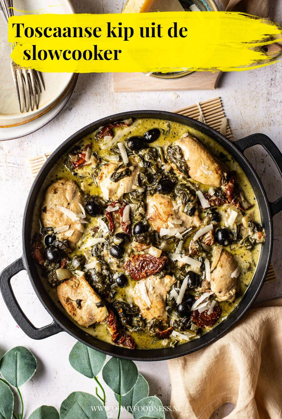 Toscaanse kip uit de slowcooker 3 toscaanse kip uit de slowcooker