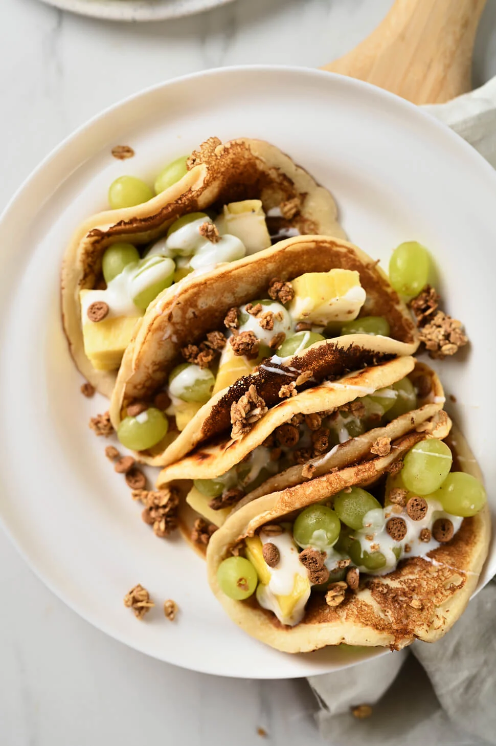 Pannenkoeken recept met yoghurt & fruit 1 Amerikaanse pannenkoeken