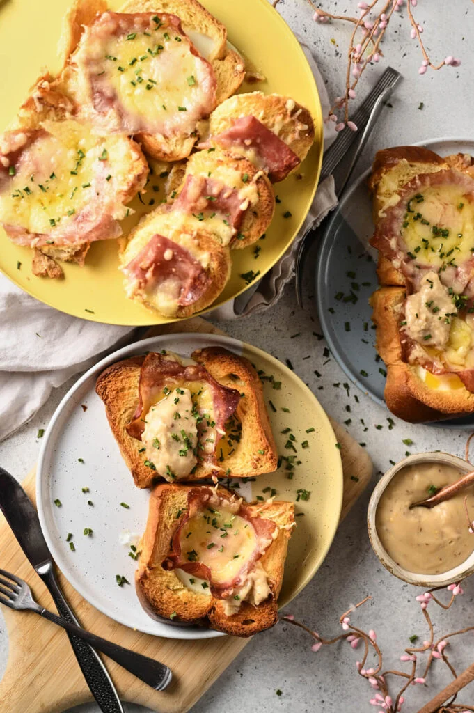 Croque Madame plaat tosti's (Fastfood Friday) 7 brioche brood