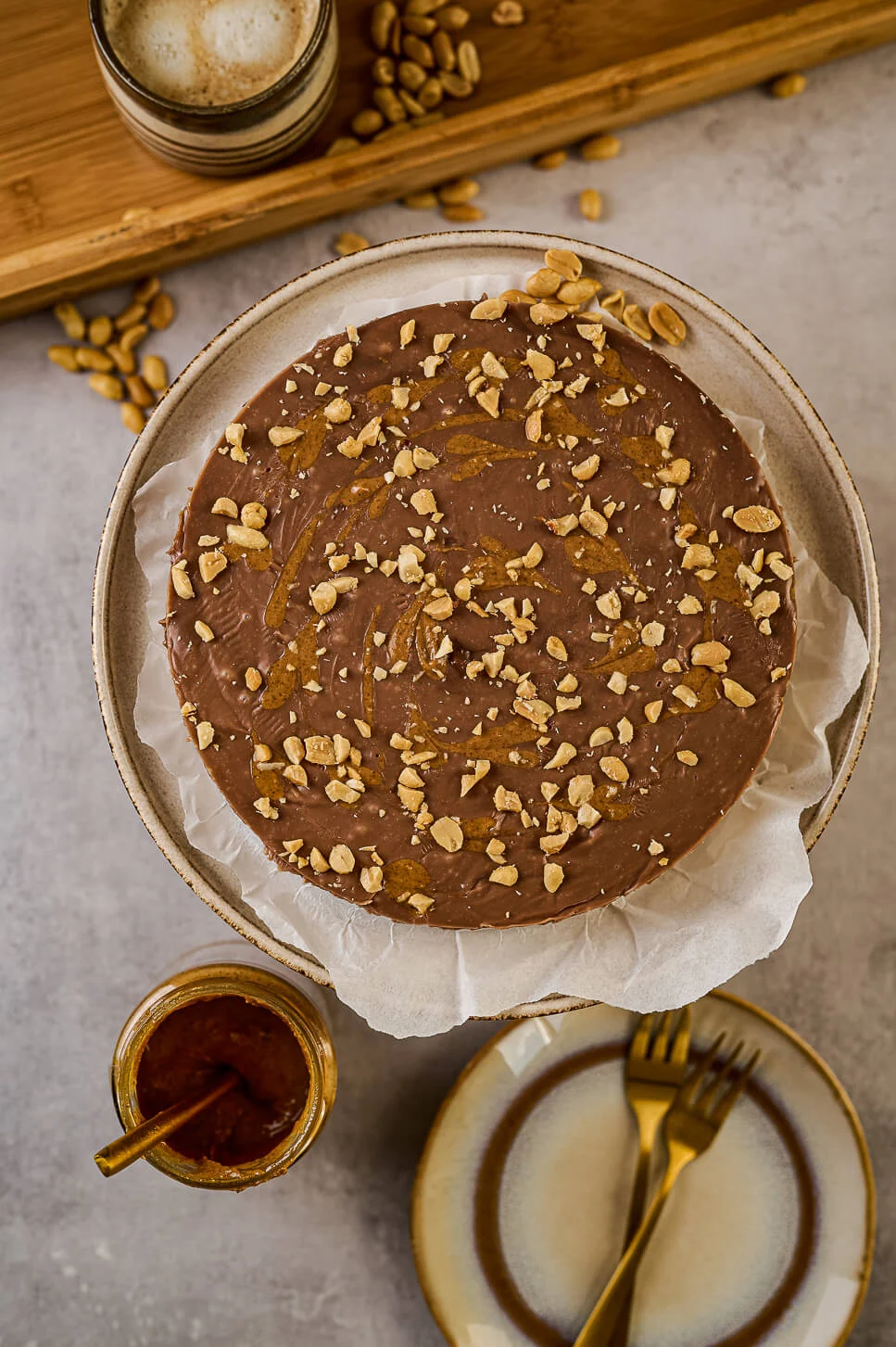 Chocolade fudge taart met pindakaas (Fastfood Friday) 1 chocolade fudge taart