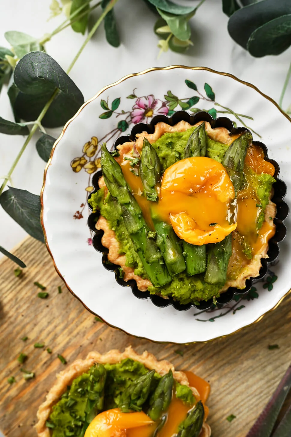 Hartige taartjes met groene asperges 2 hartige taart bladerdeeg