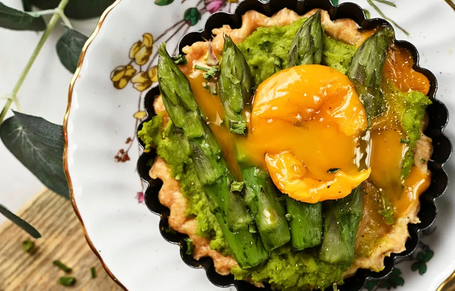 Hartige taartjes met groene asperges 7 hartige taartjes