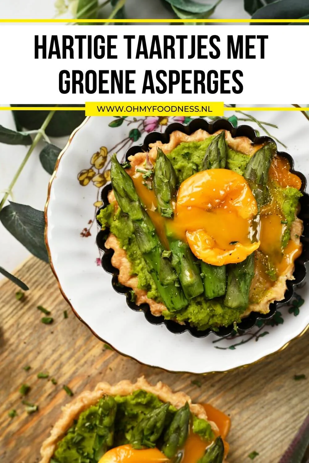 Hartige taartjes met groene asperges 6 hartige taartjes maken
