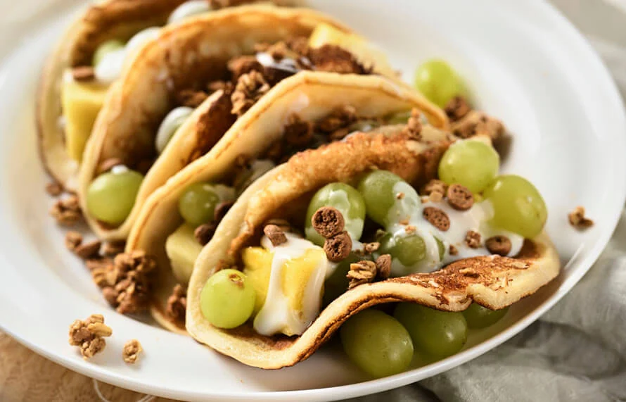 Pannenkoeken recept met yoghurt & fruit 5 luchtige pannenkoeken