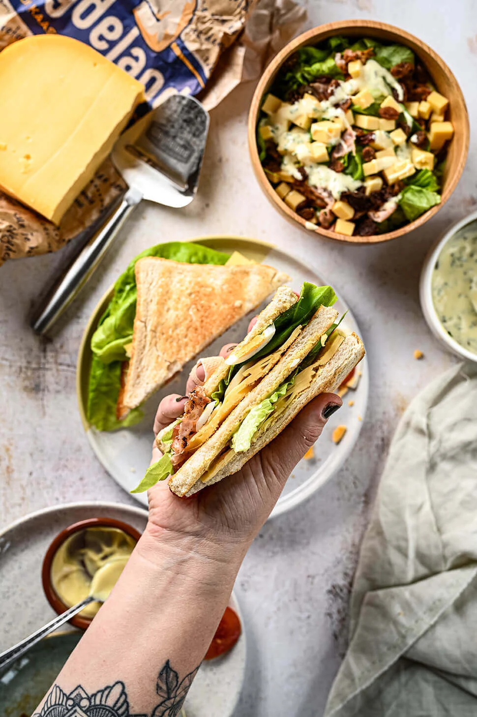 Hollandse club sandwich 1 Club sandwich kaas