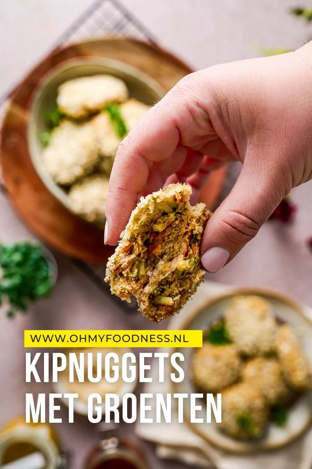 Kipnuggets maken met groenten 4 kipnuggets maken