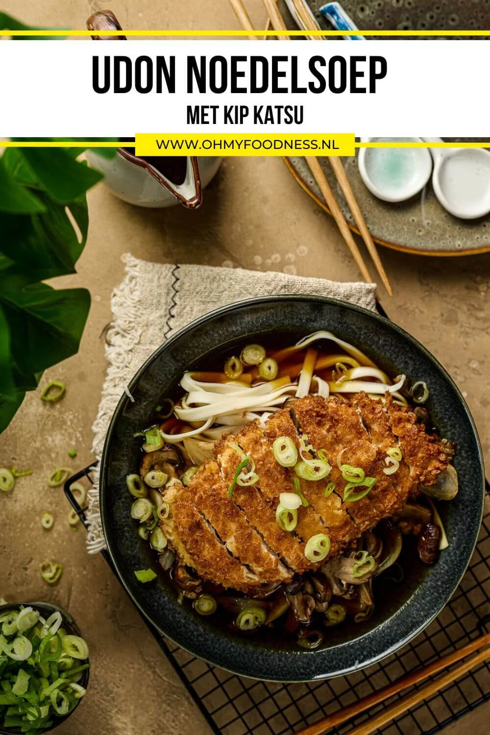 Udon noedelsoep met Kip Katsu 5 noedelsoep