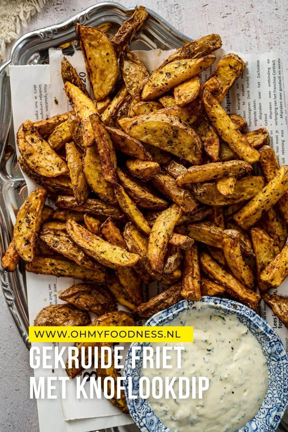 Gekruide friet met knoflook dipsaus (Fastfood Friday) 4 gekruide friet