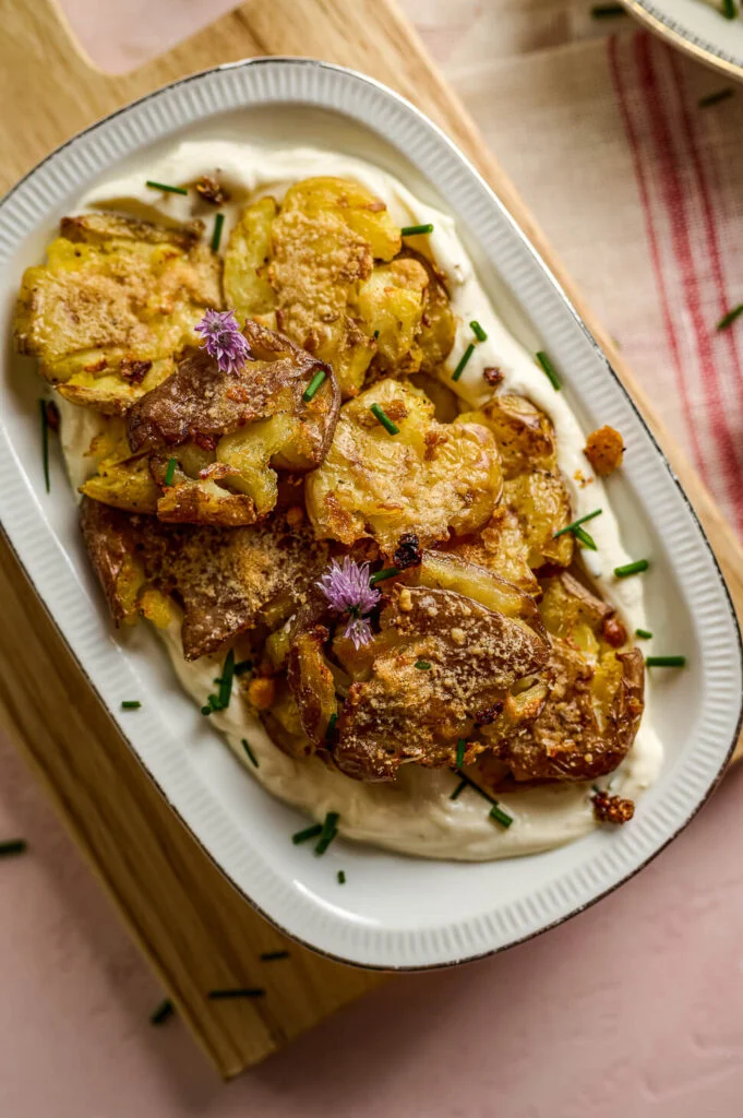 Smashed potatoes met mascarpone dip 7 mascarpone dip