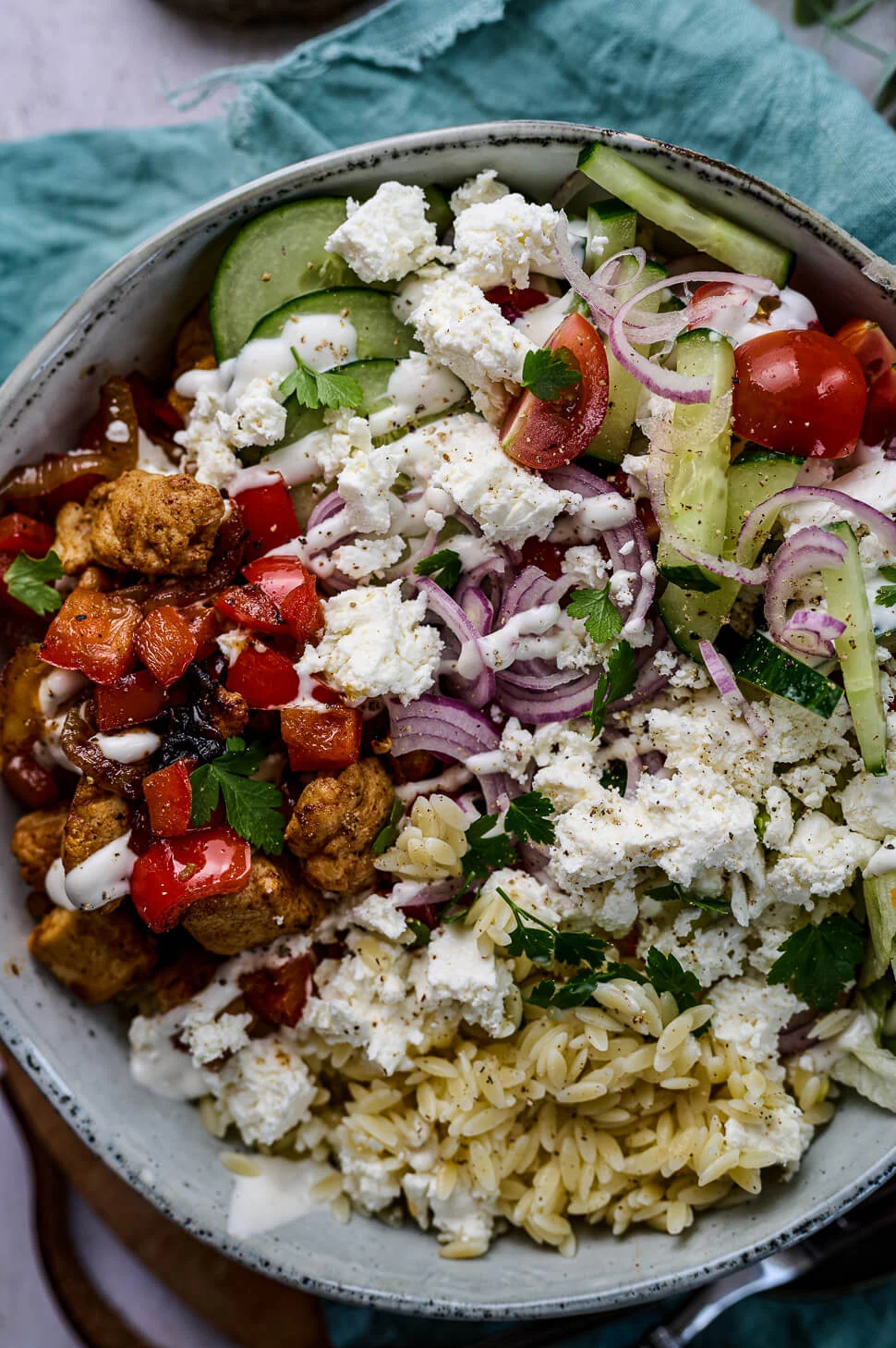 Orzo bowl met kipshoarma 4 orzo bowl met kipshoarma