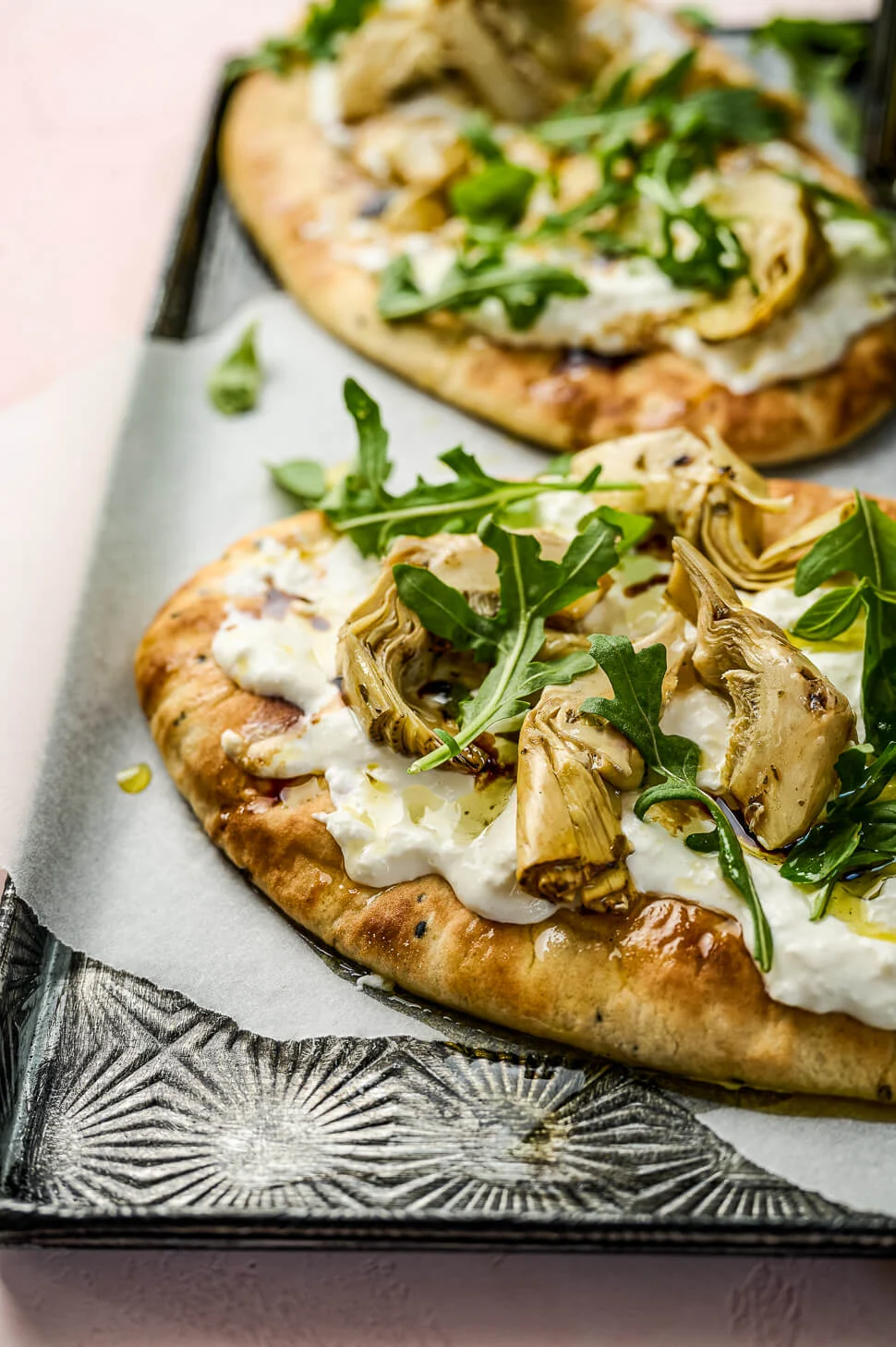 Flatbread pizza met burrata & artisjok 1 Flatbread pizza maken