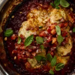 kip met mozzarella uit de oven