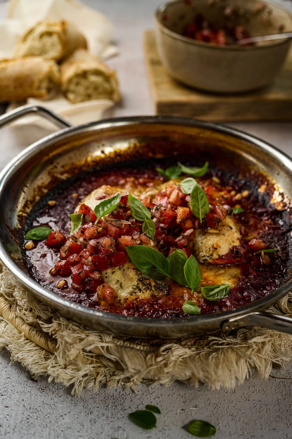 Kip met mozzarella en tomatensalsa 2 kip met mozzarella