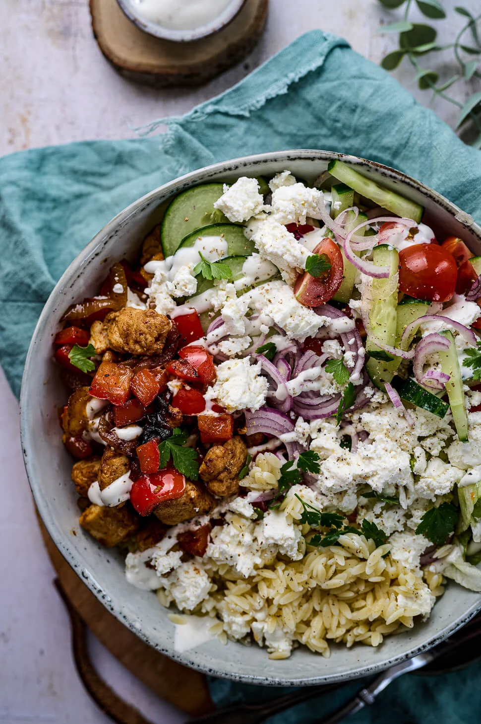 Orzo bowl met kipshoarma 1 Kipshoarma maken
