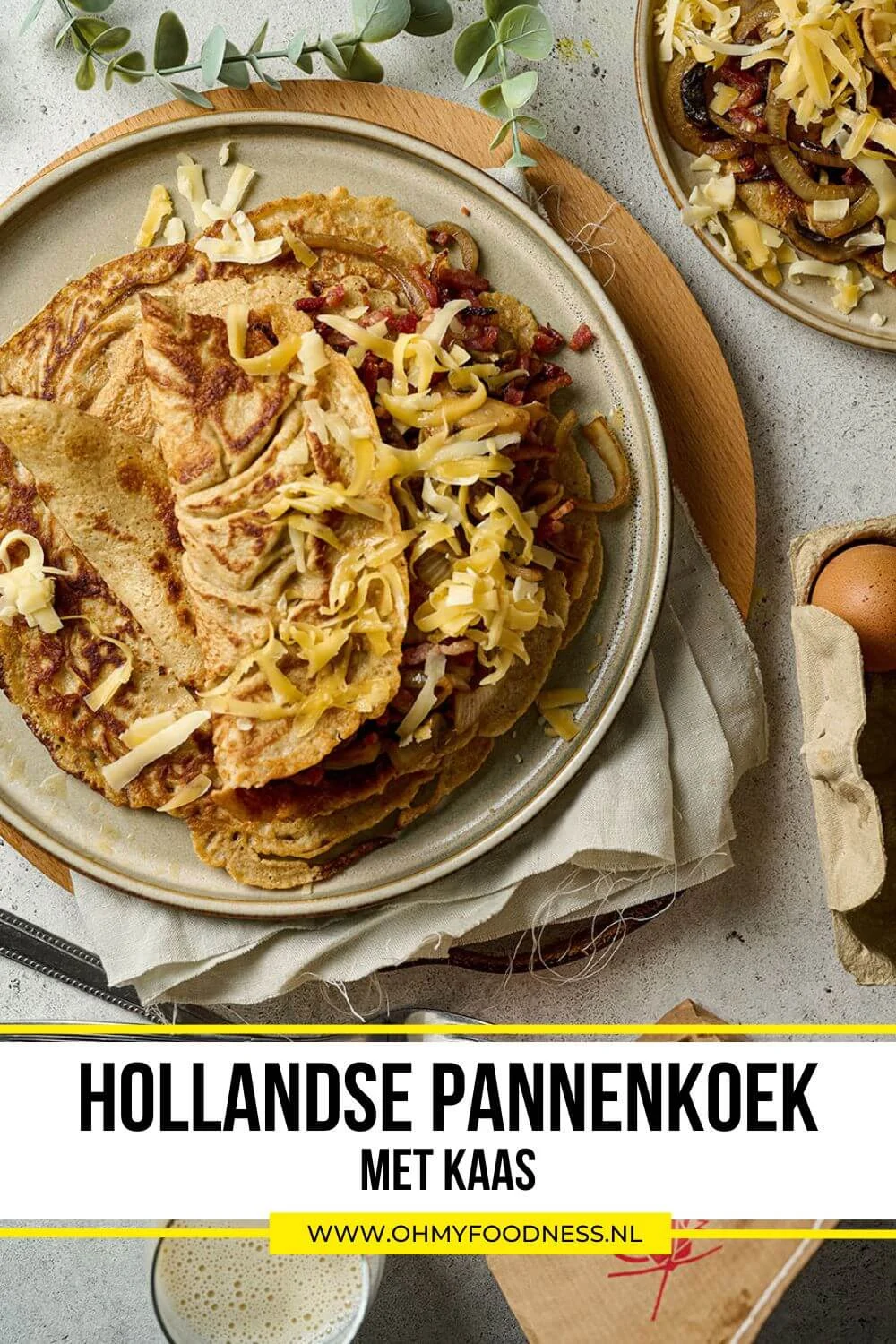 Hollandse pannenkoeken met kaas 4 pannenkoek met kaas