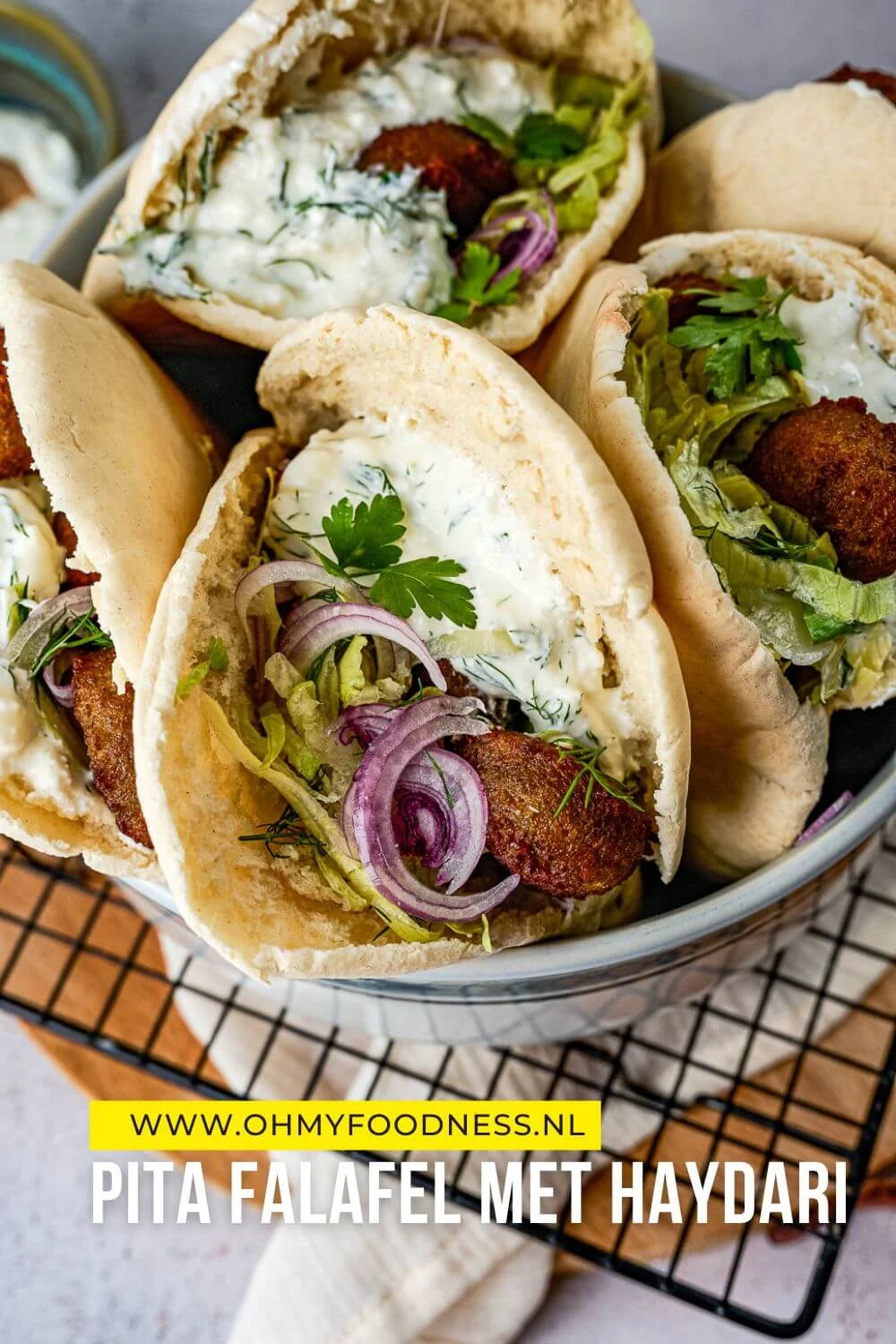 Pita falafel recept met Haydari (Fastfood Friday) 4 pita falafel