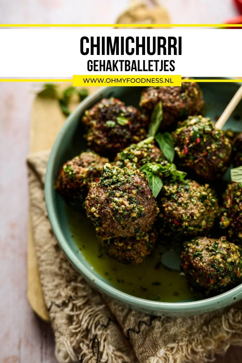 Gehaktballetjes maken met chimichurri 5 chimichurri gehaktballetjes