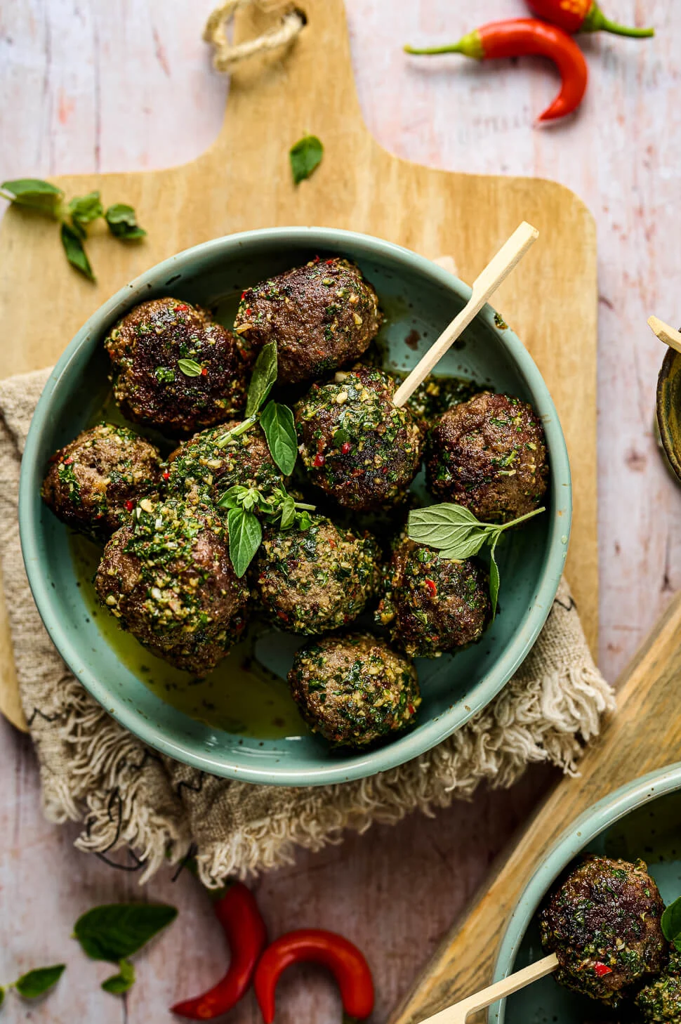 Gehaktballetjes maken met chimichurri 4 gehaktballetjes recept