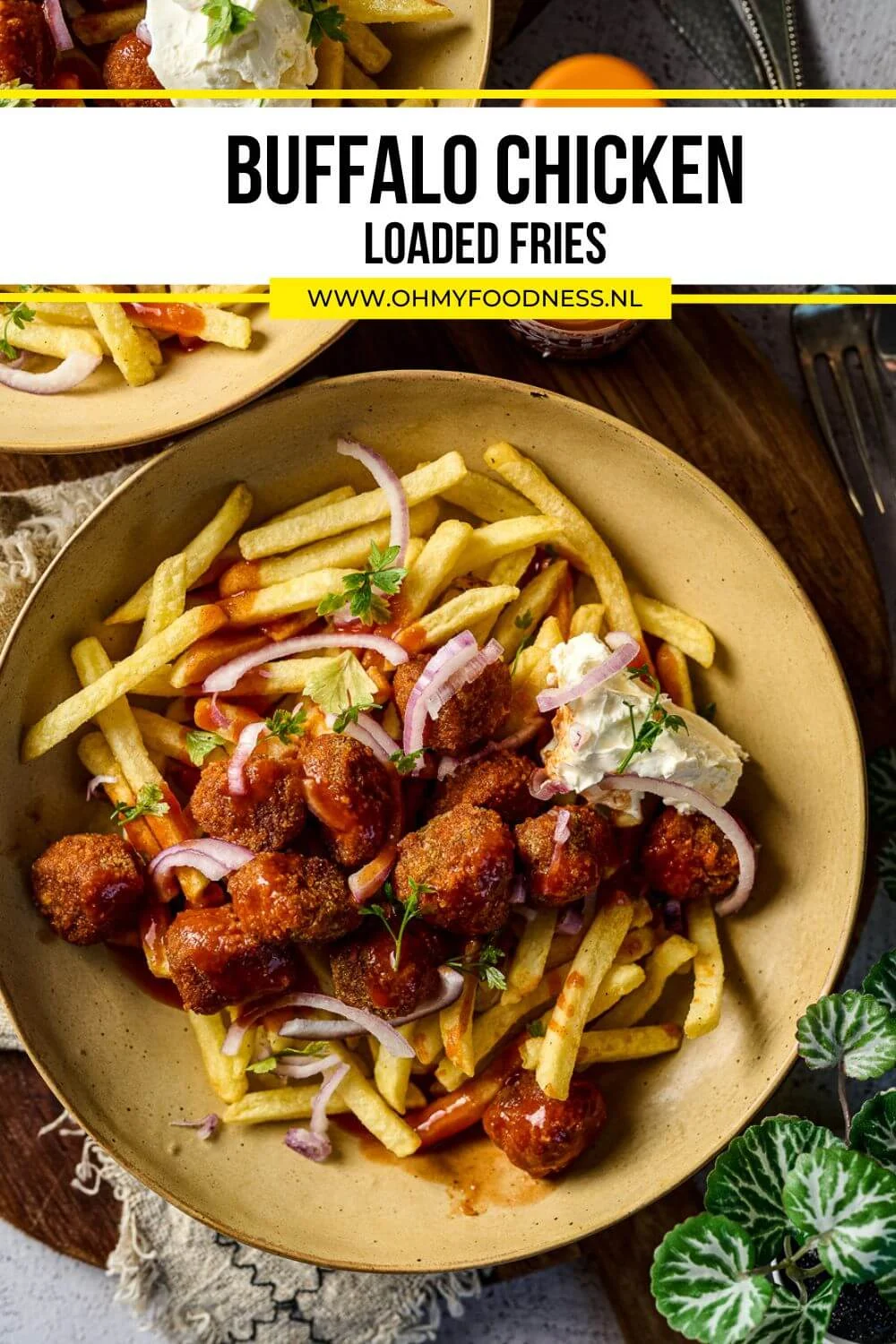 Buffalo chicken loaded fries (Fastfood Friday) 4 loaded fries