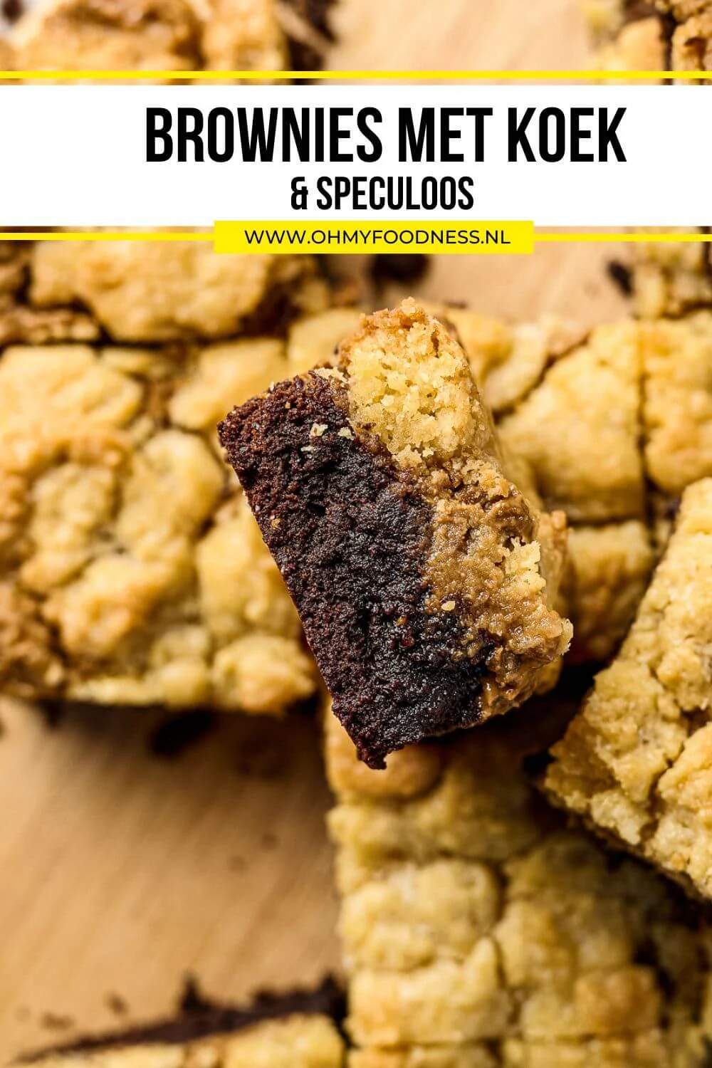 Brownies recept met koek & Speculoos 5 brownies met speculoos