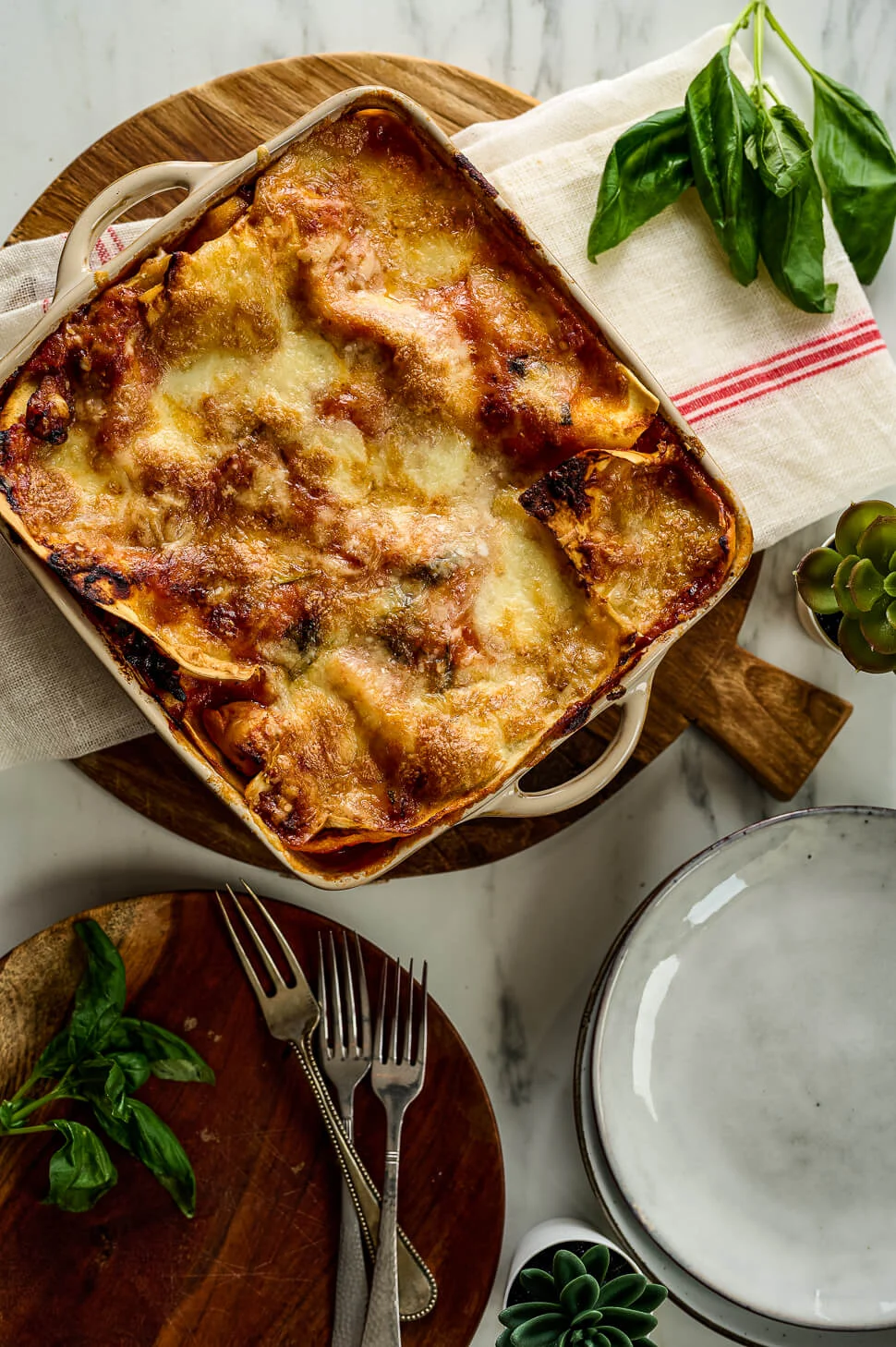 kip parmezaan lasagne