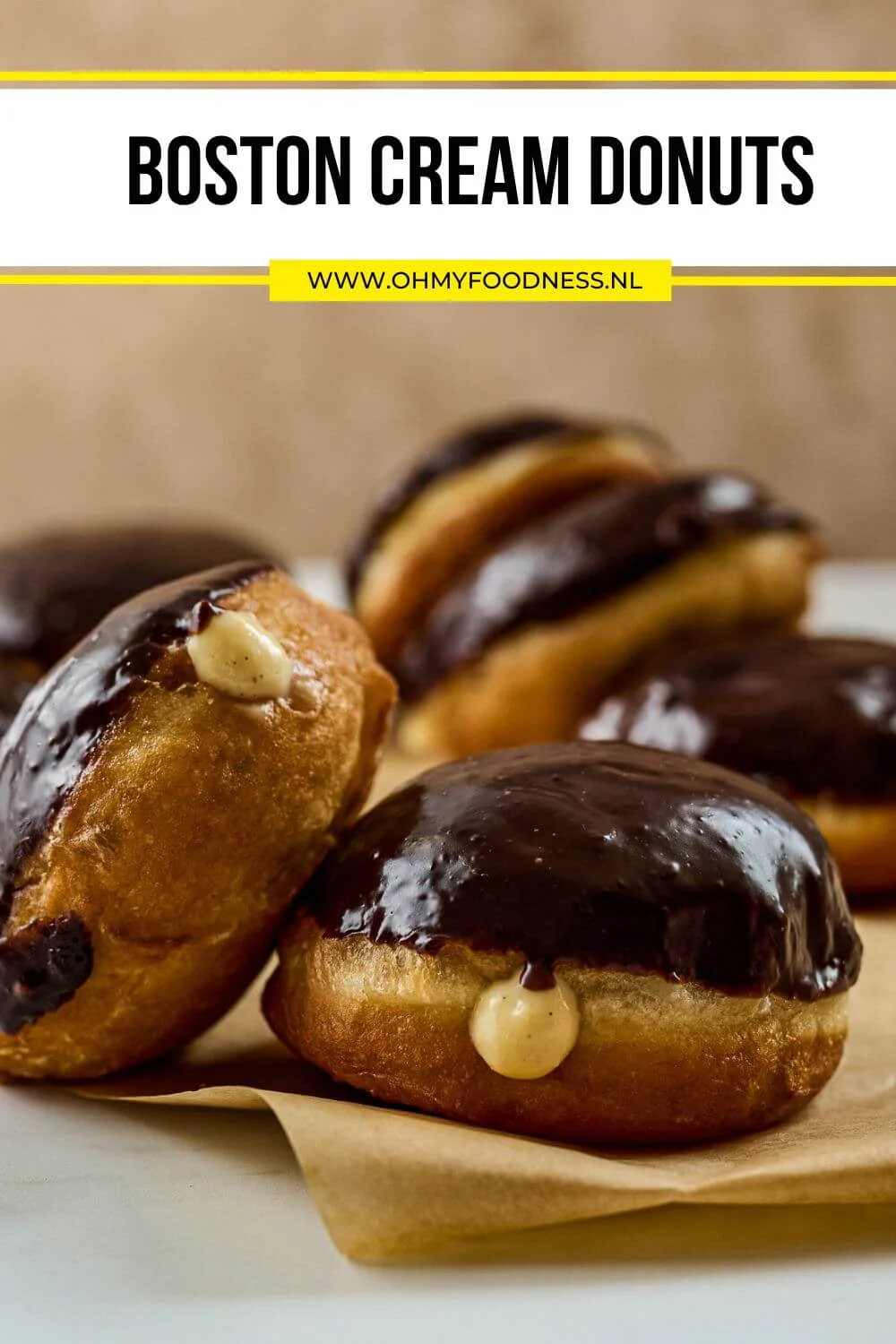 Boston cream donuts (Fastfood Friday) 5 Boston Cream Donuts