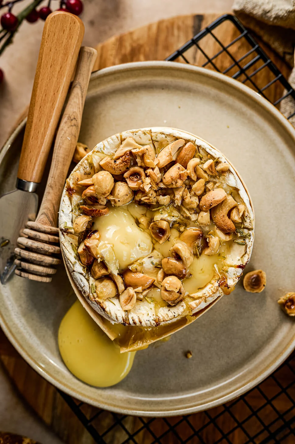 Camembert uit de oven met noten & honing 2 camembert in de oven