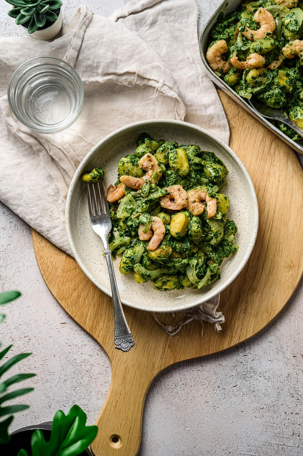 Gebakken gnocchi met spinazie & Boursin 1 gebakken gnocchi spinazie