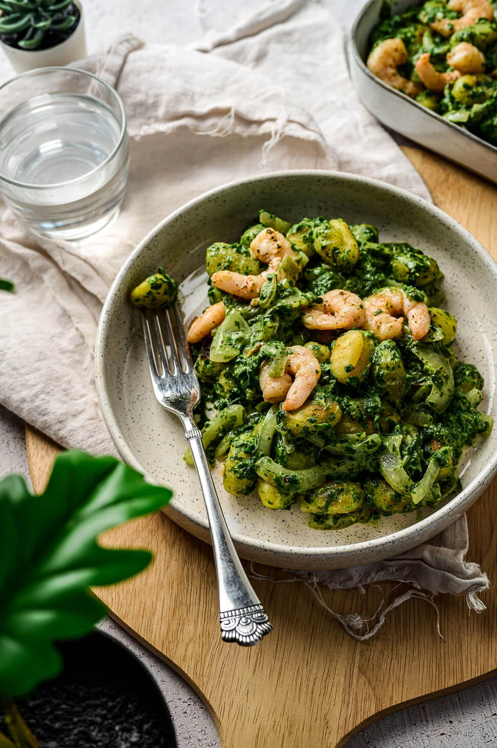 Gebakken gnocchi met spinazie & Boursin 2 gebakken gnocchi