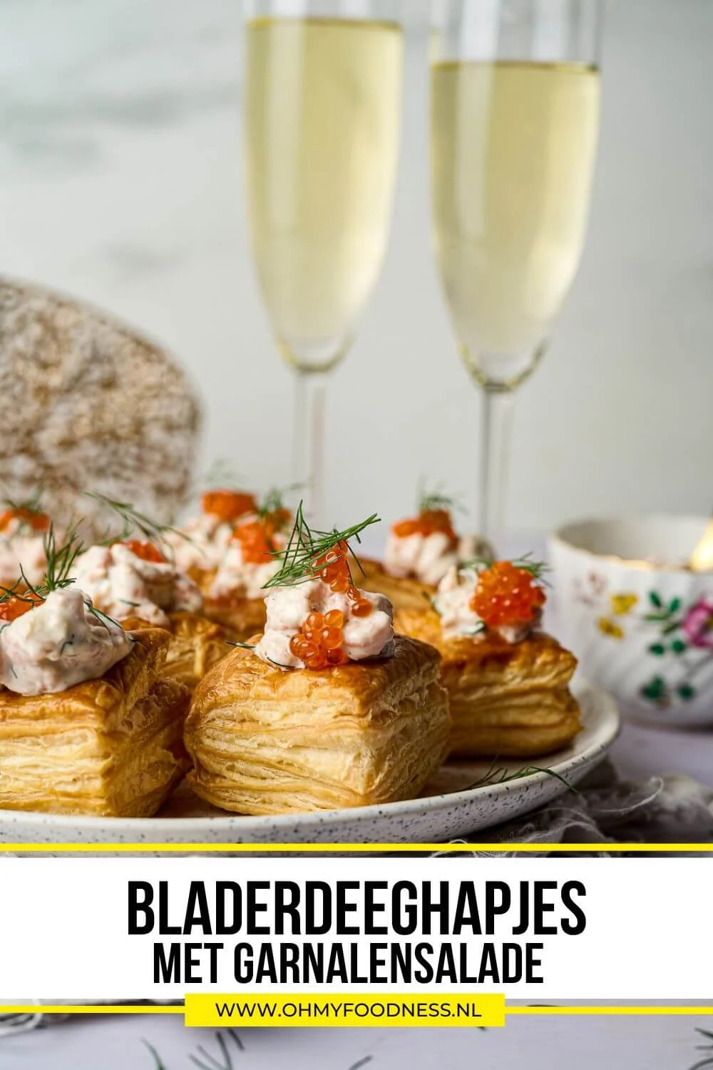 Bladerdeeghapjes met garnalensalade 5 bladerdeeghapjes bewaren