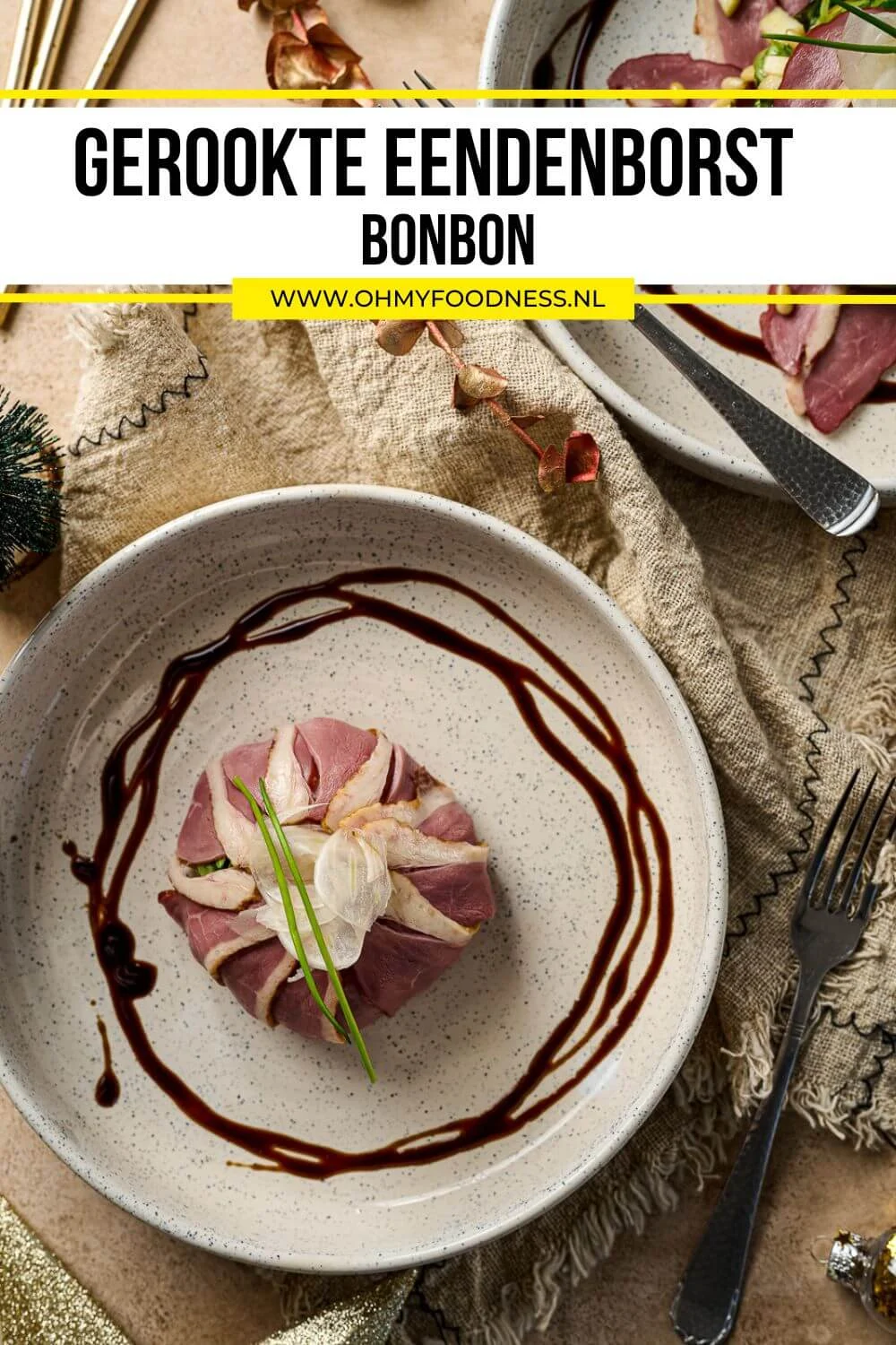 Gerookte eendenborst bonbon 6 gerookte eendenborst