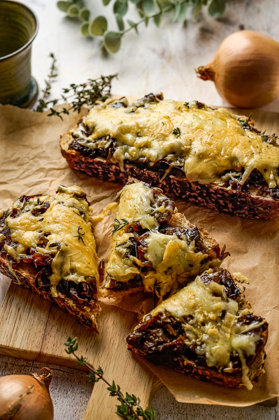French Onion toast 2 french onion toast