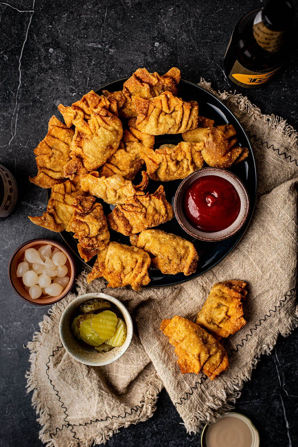 Cheeseburger wontons 2 cheeseburger wontons