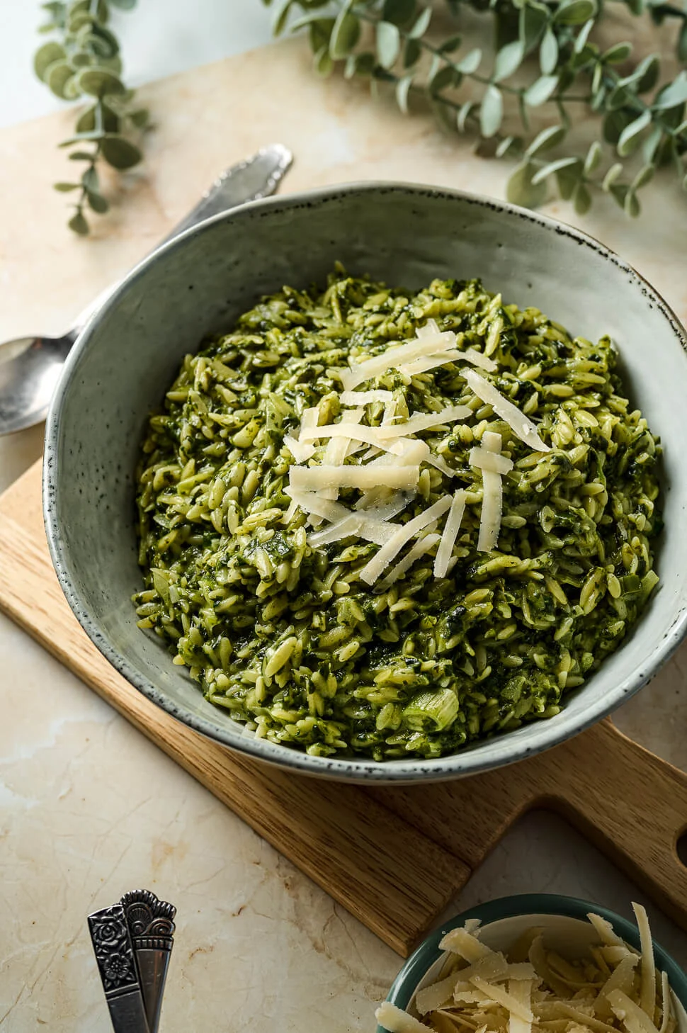 Orzo met spinazie & Parmezaan 4 spinazie orzo