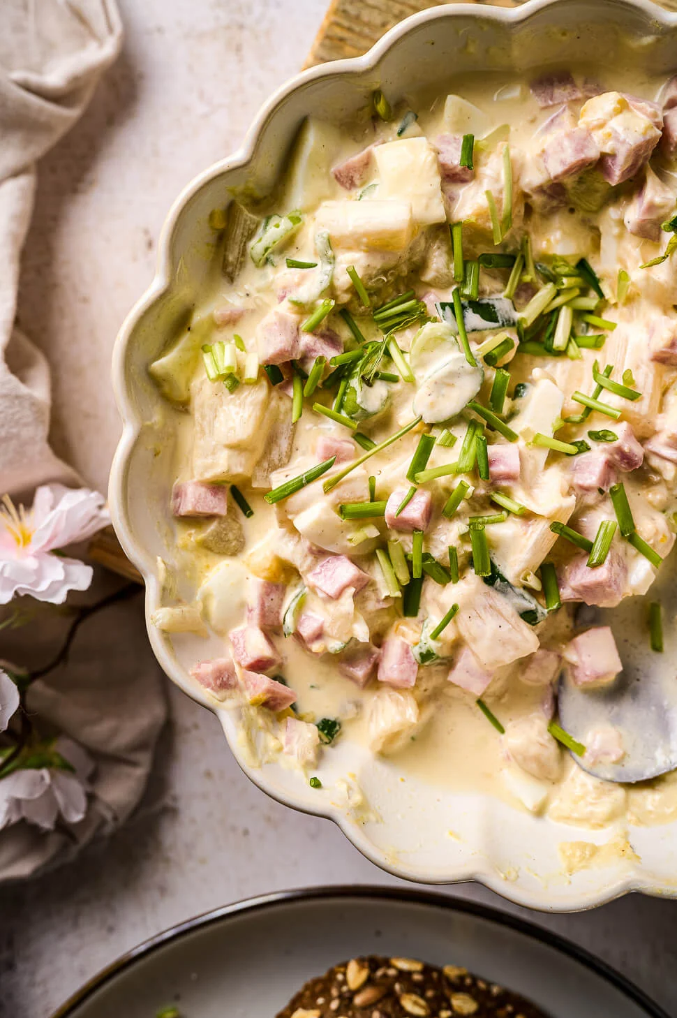 Aspergesalade met ham 6 Aspergesalade met ham