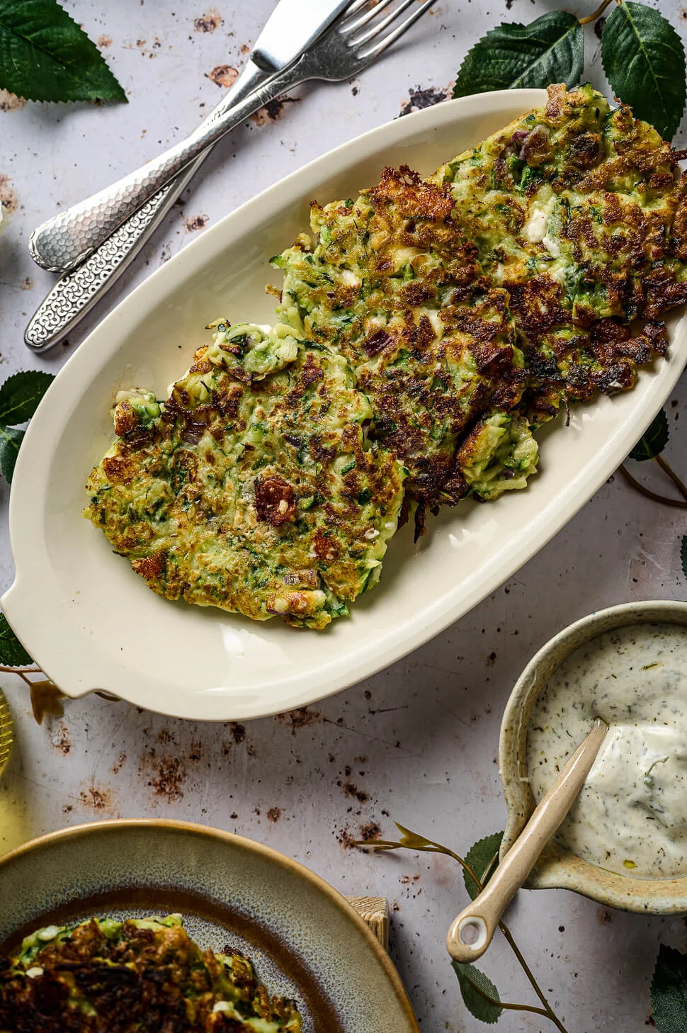 Griekse Courgette koekjes (Kolokithokeftedes) 5 courgette koekjes