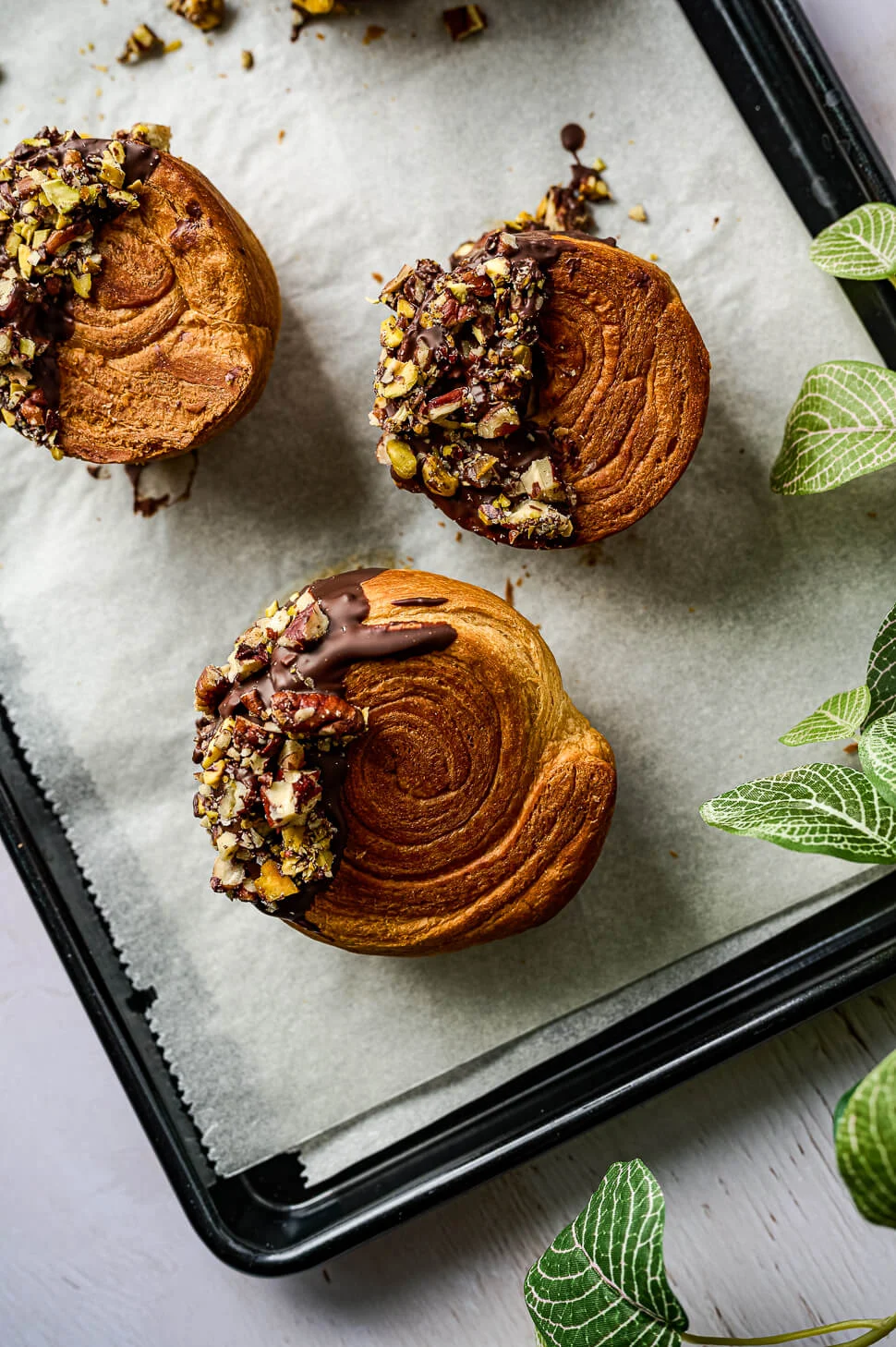 Croissant rolls met chocolade en nootjes 3 recept met croissantdeeg