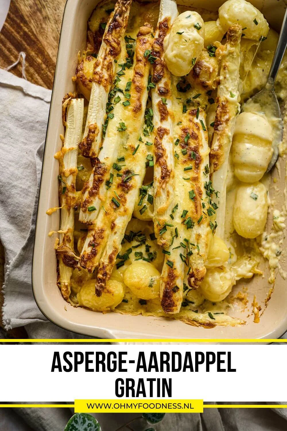 Aardappel asperge gratin 6 Asperge aardappel gratin