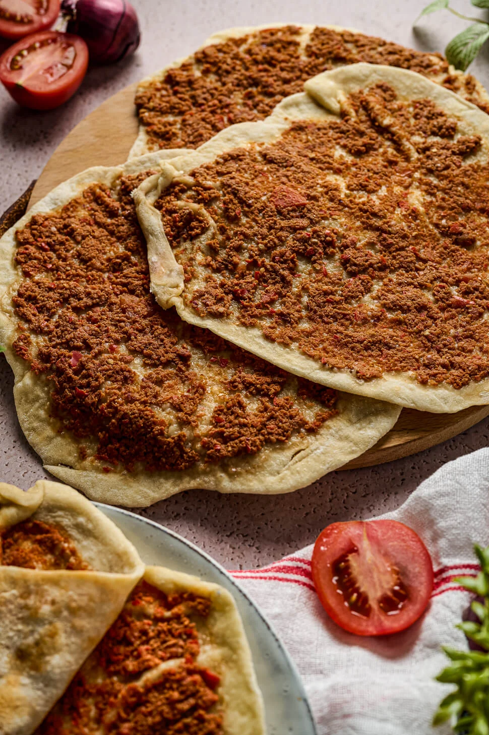 Turkse pizza maken 2 Lahmacun maken